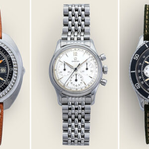 j crew is now selling vintage watches from rolex breitling omega and more