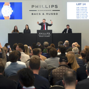 phillips auction racks up record breaking sales at 75 million