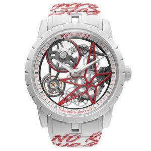 roger dubuis is releasing just 8 of these graffiti inspired timepieces