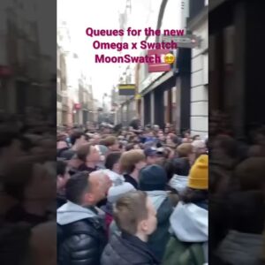 INSANE Queues For Omega x Swatch MoonSwatch #Shorts | Watchfinder & Co.