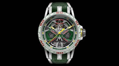 roger dubuis and lamborghini just dropped a racy new watch at the goodwood festival of speed