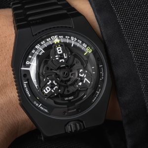 urwerks otherworldly ur 100v watch now comes in lightweight black titanium