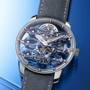 bucherer teamed up with three swiss clockmakers for a very blue collaboration