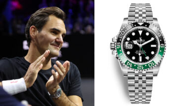 roger federer and rafael nadal showcase their rolex and richard mille watches during doubles practice