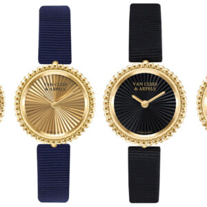 van cleef arpels just added watches to its beloved gold beaded perlee collection