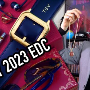 My 2023 EDC: Favorite Watches, Best Custom Jewelry, Knives, Cartier Santos Belt, Wallets & More