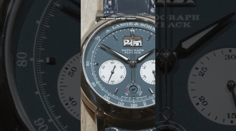 Look!  New Releases  from A Lange & Sohne